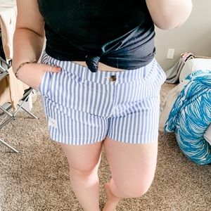 Old Navy Blue Striped Shorts